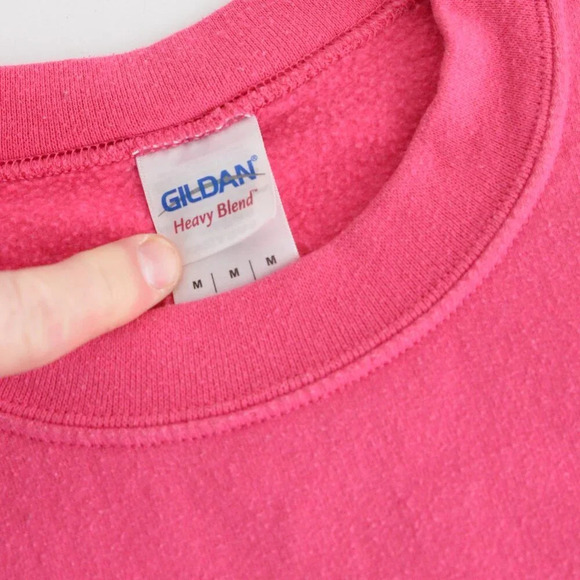 Gilden Heavy Blend Pink 2015 Tritons Tsunami USA Swimming Crewneck Sweater M - Picture 11 of 11